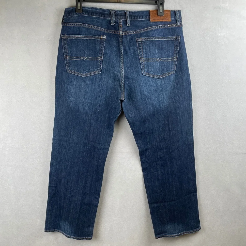 Lucky Brand Mens 361 Vintage Straight Blue Jeans 38x28.5 Stretch Denim Classic